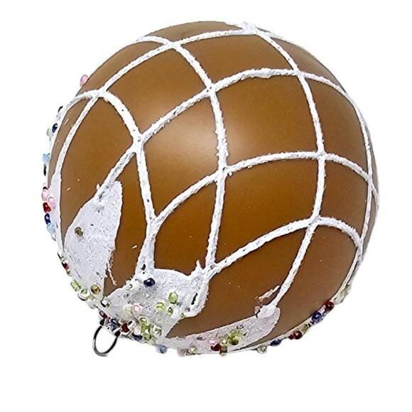 Frosted Gingerbread with Sprinkles Ball Christmas Ornaments (Set of 4) - Picture 2 of 5